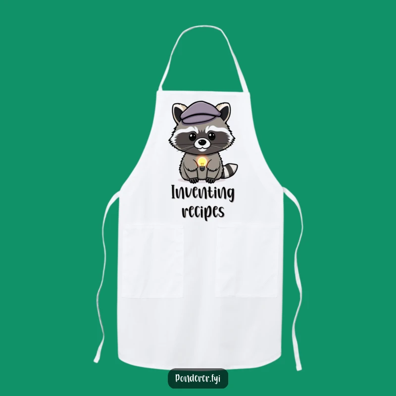 Funny Raccoon Genius Apron: Cook with Cleverness