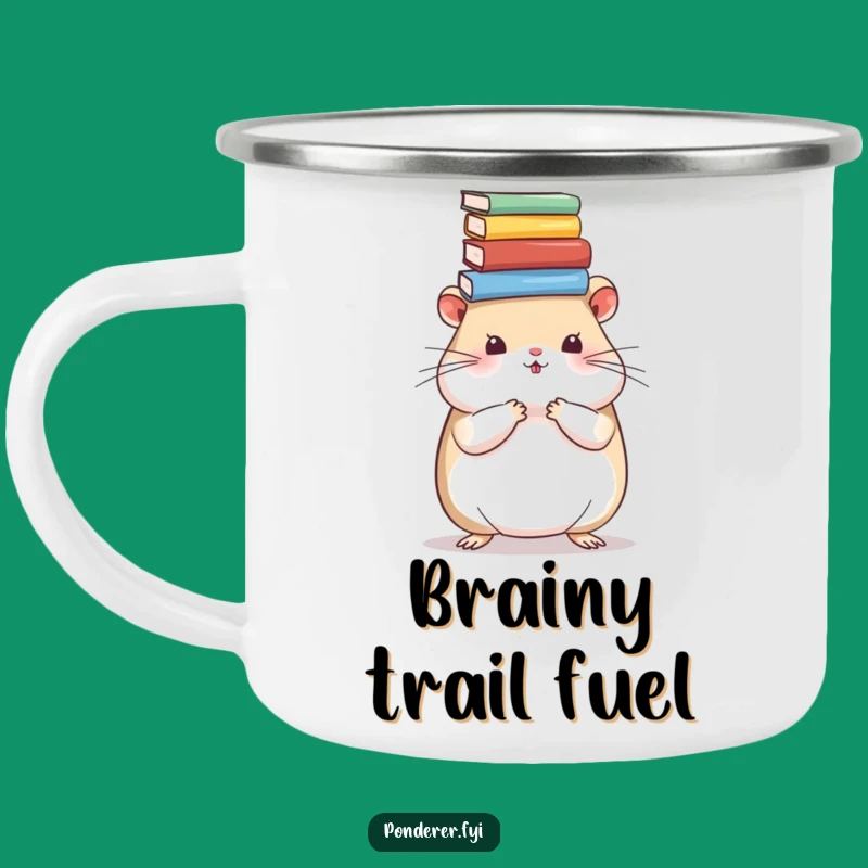 Funny Hamster Campfire Mug: Adorable Scholar Rodent Outdoor Gift