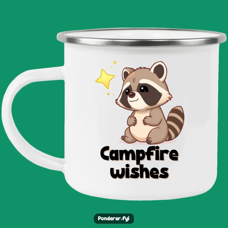 Funny Dreamy Raccoon Camping Mug: Star Gazing Cop Gear