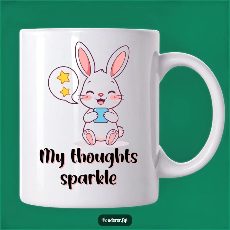 Funny Rabbit Star Bubble Mug: A Cheerful Gift for Dreamers and Thinkers