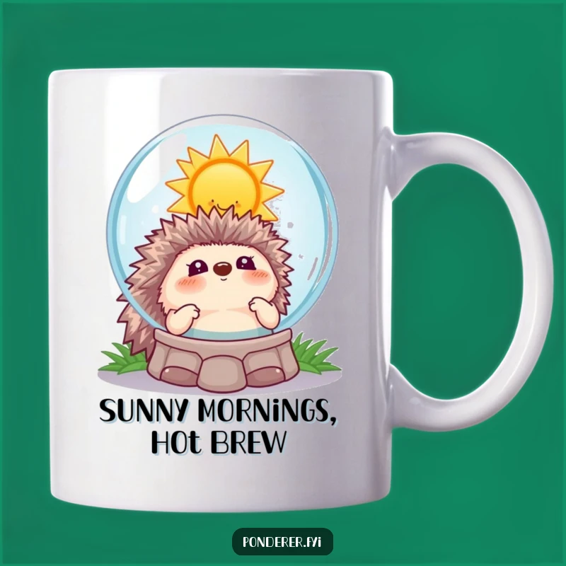 Funny Hedgehog Fortune Mug: Perfect Gift for Optimistic Souls