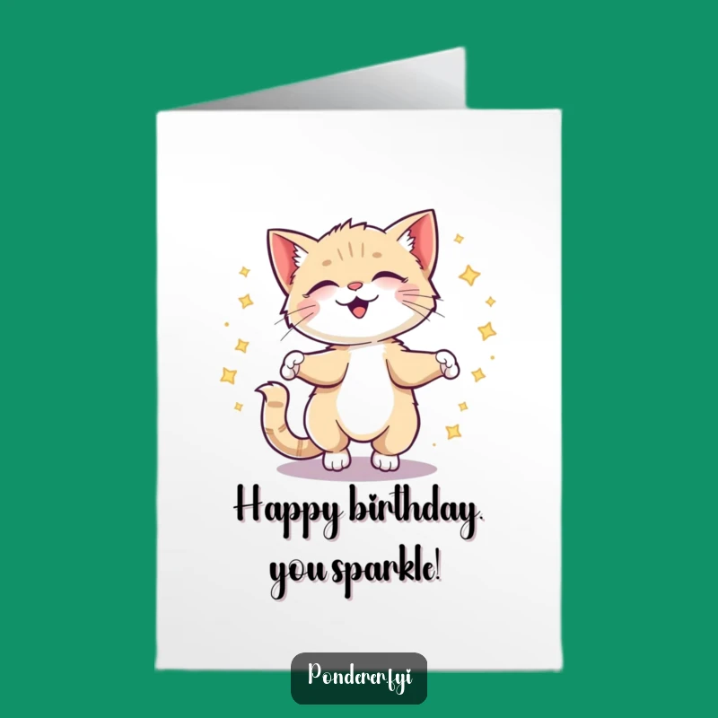 Funny Free Printable Birthday Card: Giggling Kitten Ideas - Creative Downloadable Gift!