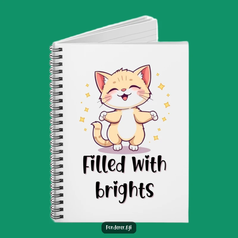 Funny Giggling Kitten Idea Notebook: Jot Down Your Brilliance, Perfect Creative Gift