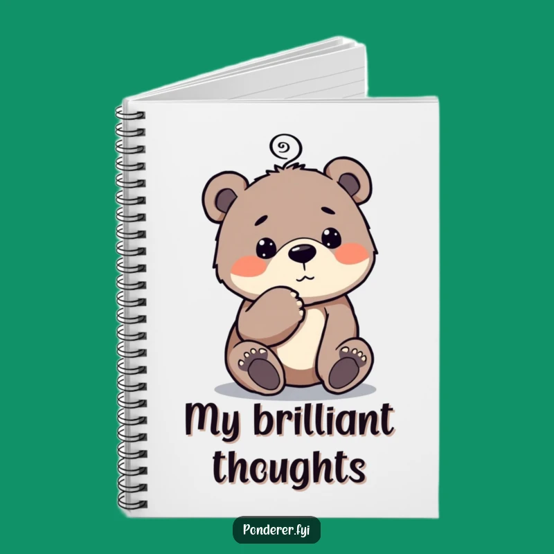 Funny Bear Cub Notebook: Thinker's Journal, a Creative Funny Gift for Ideas!
