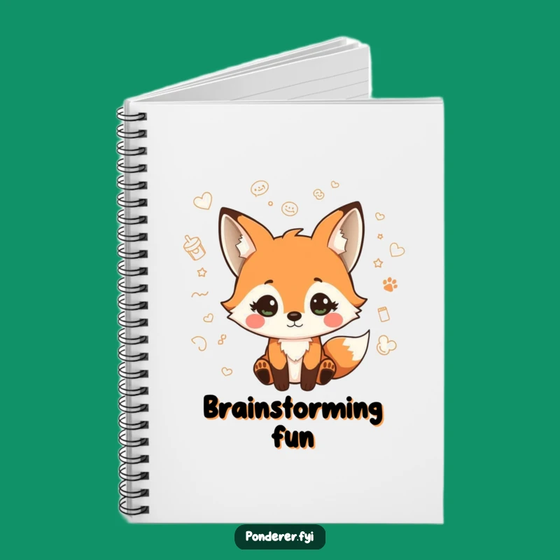 Funny Fox Doodle Notebook: Sketch Your Ideas with Whimsical Charm