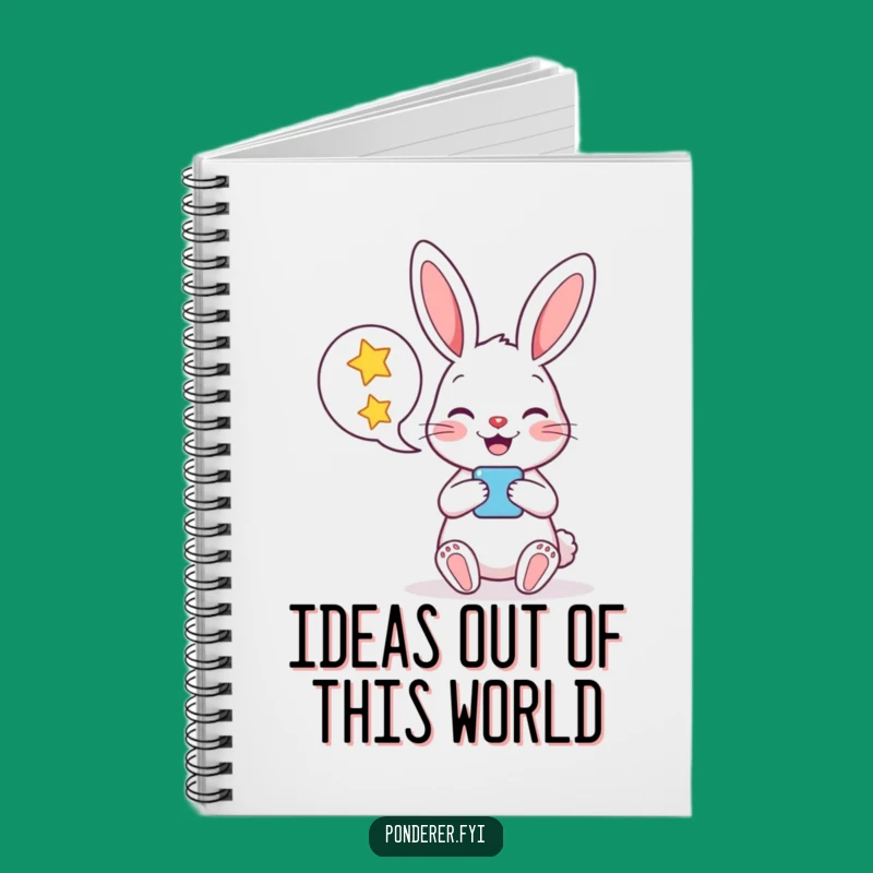 Funny Rabbit Star Speech Bubble Notebook: Jot Down Your Cosmic Ideas