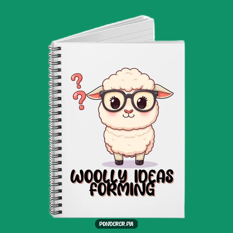 Funny Sheep Glasses Notebook: Question Mark Journal, a Smart Funny Gift for Note-Takers!