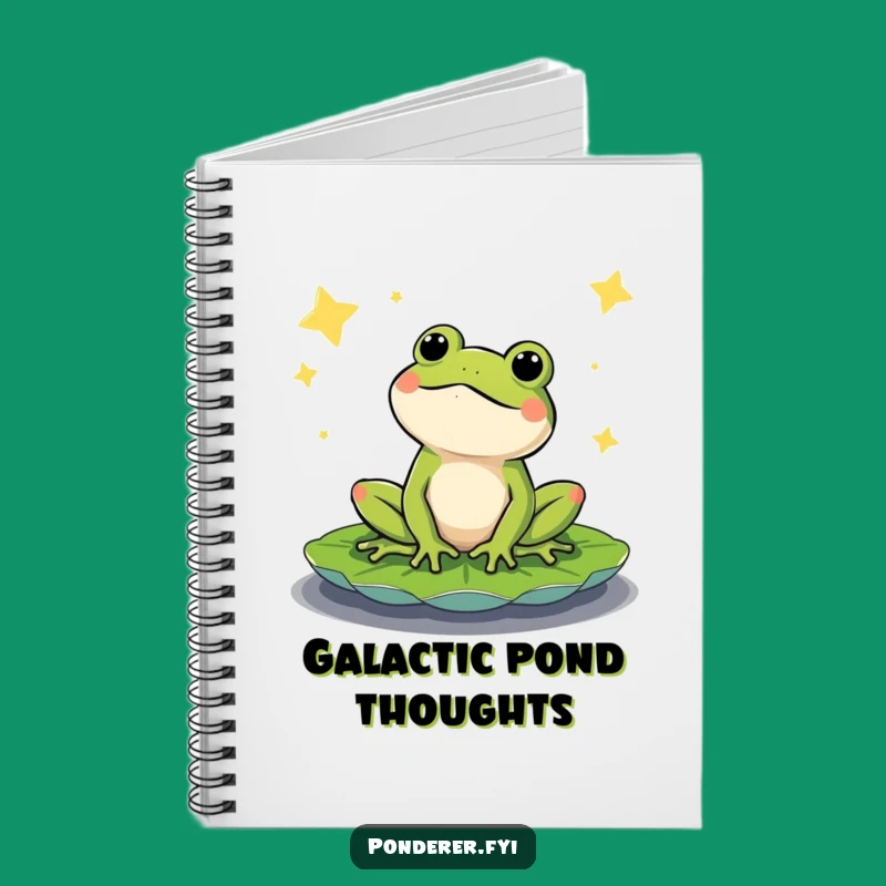 Funny Content Frog Notebook: Stargazing Journal, Hilarious Note-Taking Book