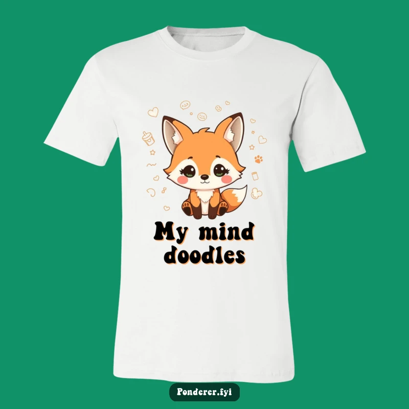 Funny Fox Doodle T-Shirt: Express Your Quirky Style with Humor