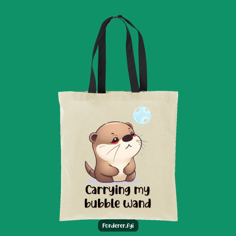 Funny Otter Bubble Tote Bag: Carry Your Thoughts with Style, Quirky Gift